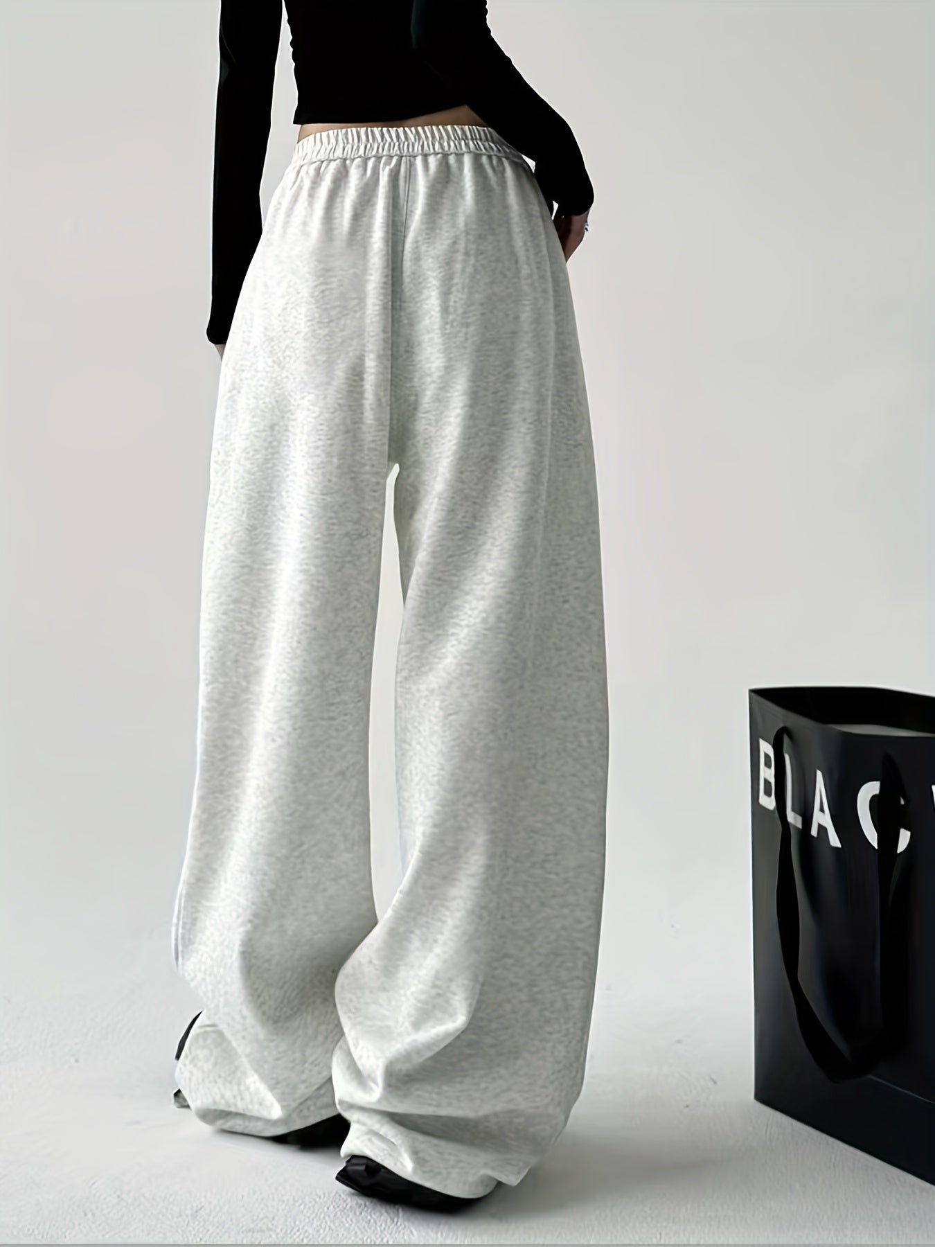 High-Waist Wide Leg Joggers