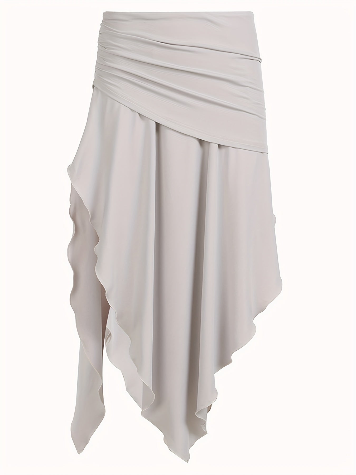 Chic French-Inspired Asymmetrical A-Line Skirt