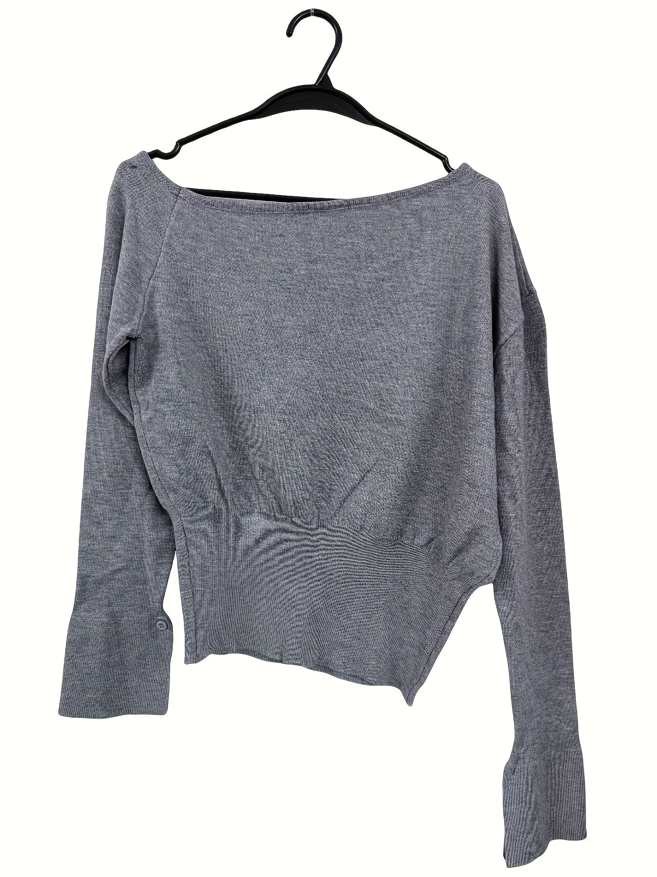 Inspired Asymmetric One-Shoulder Sweater