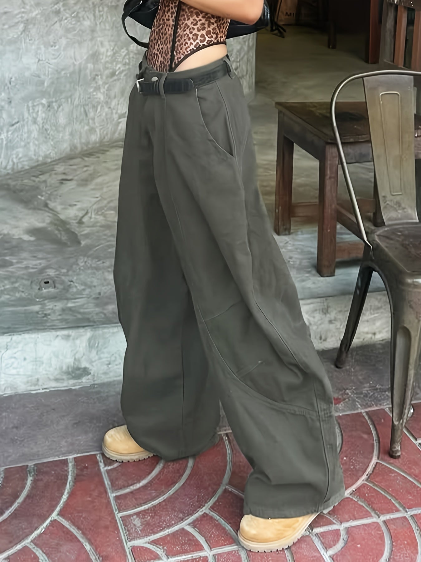 High-Waisted Wide Leg Jeans