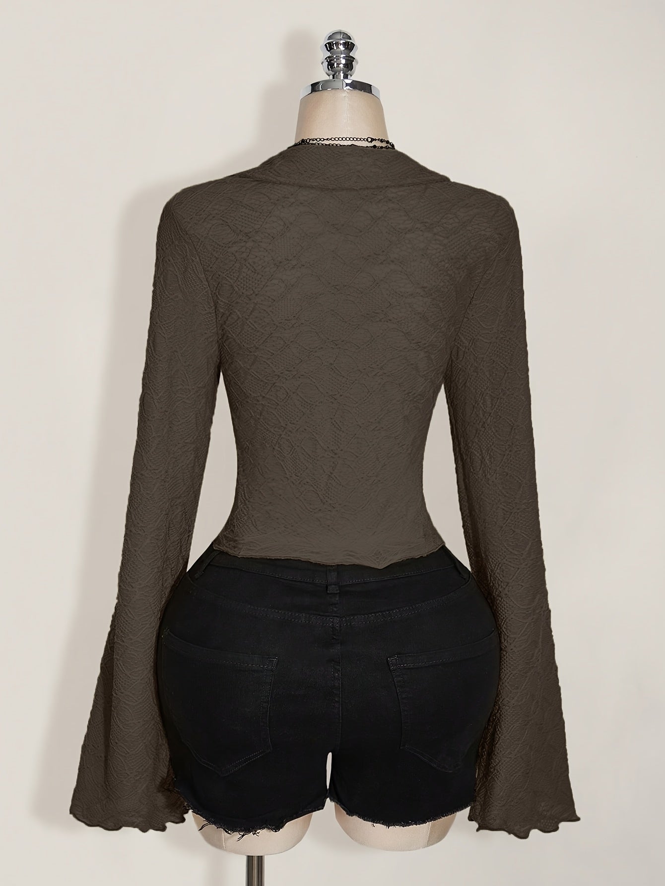 Asymmetric Hem Lettuce Trim Top