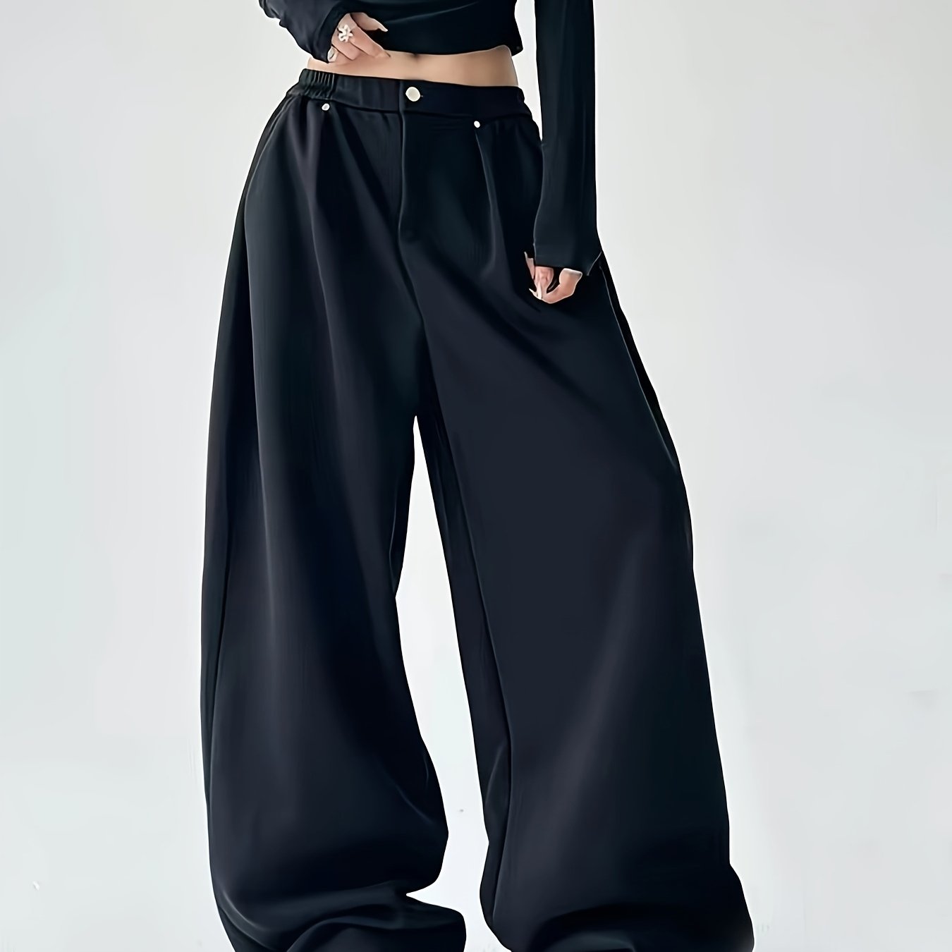 High-Waist Wide Leg Joggers
