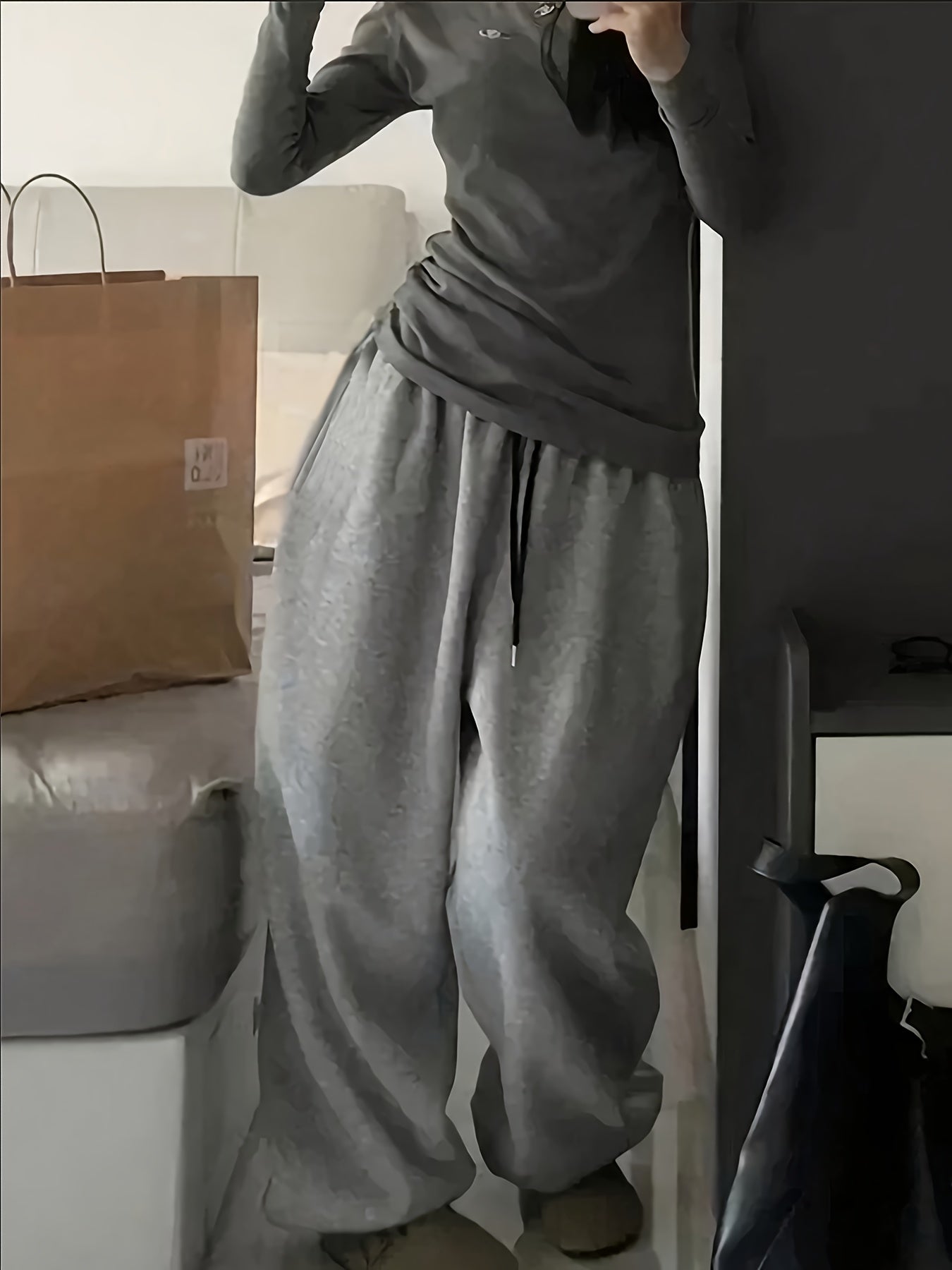 Comfortable Loose Drawstring Sweatpants