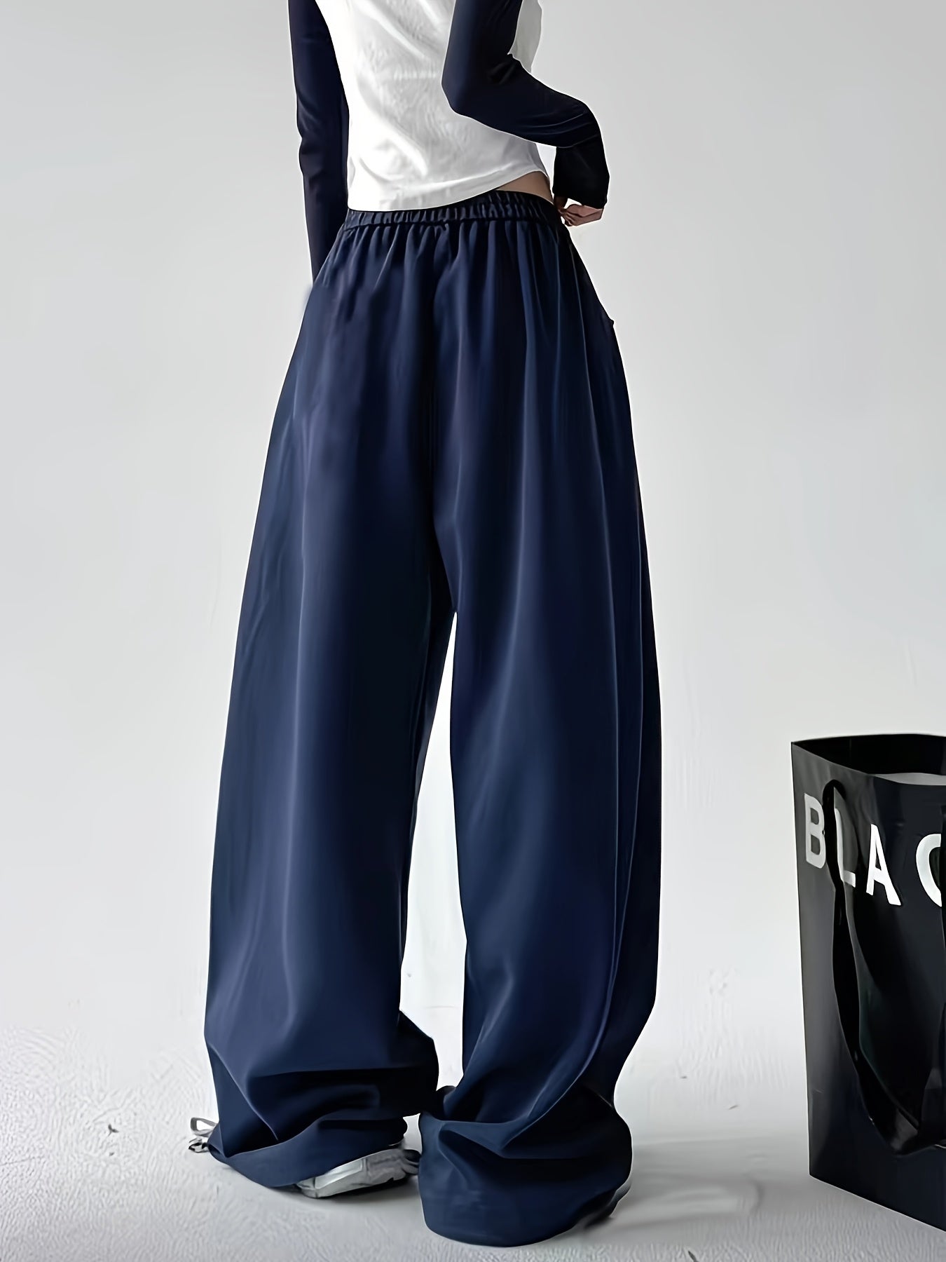 High-Waist Wide Leg Joggers