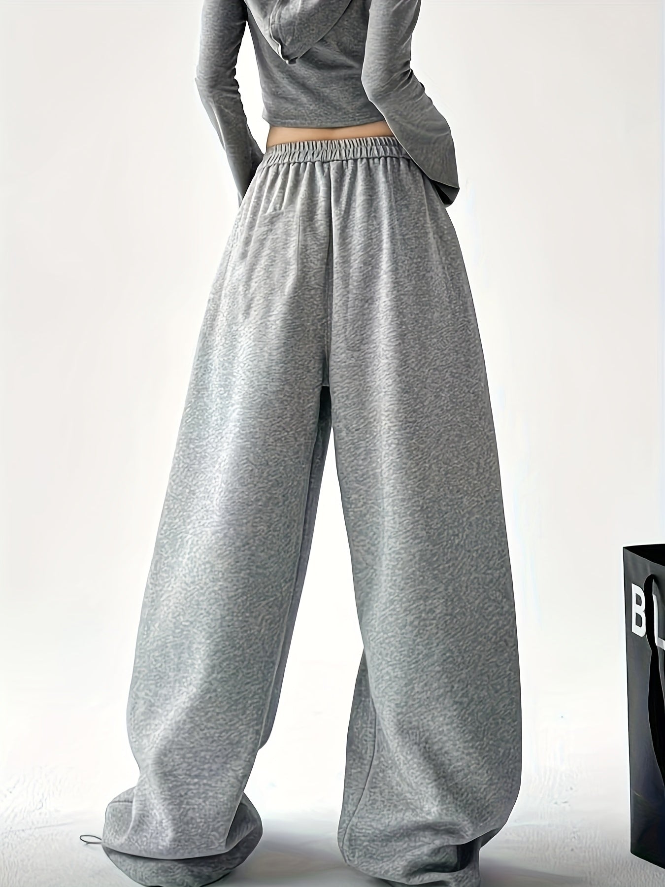 High-Waist Wide Leg Joggers