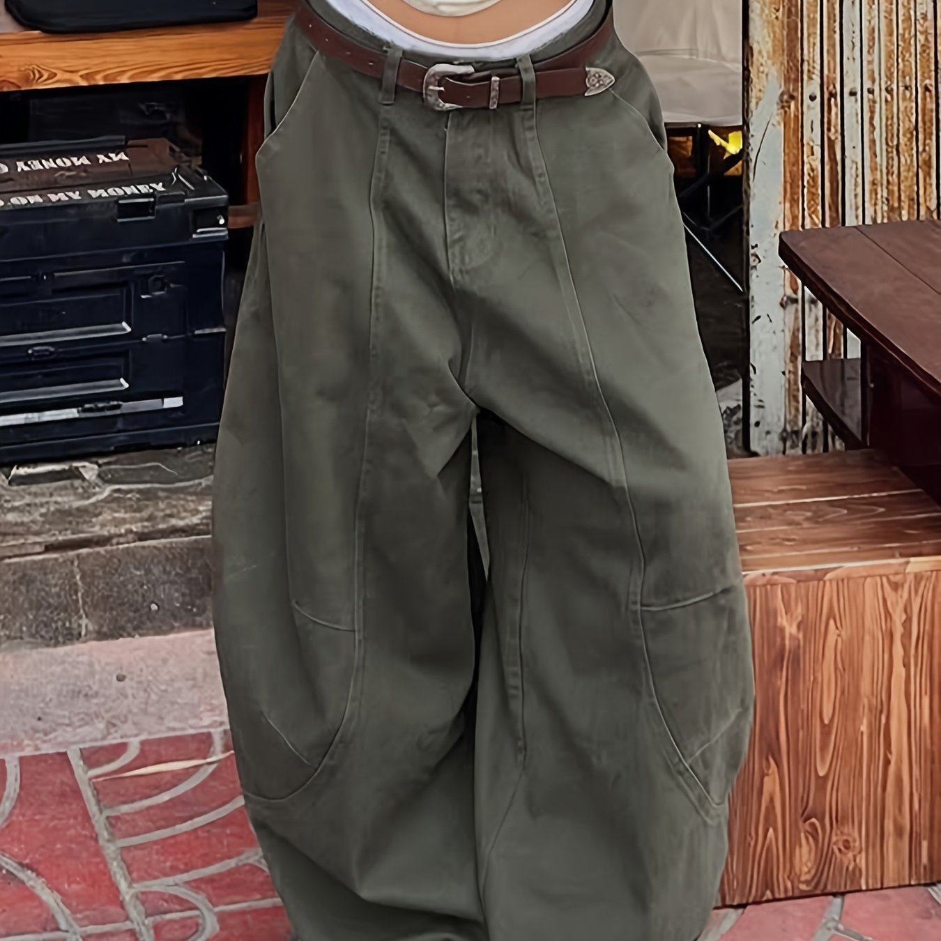 High-Waisted Wide Leg Jeans