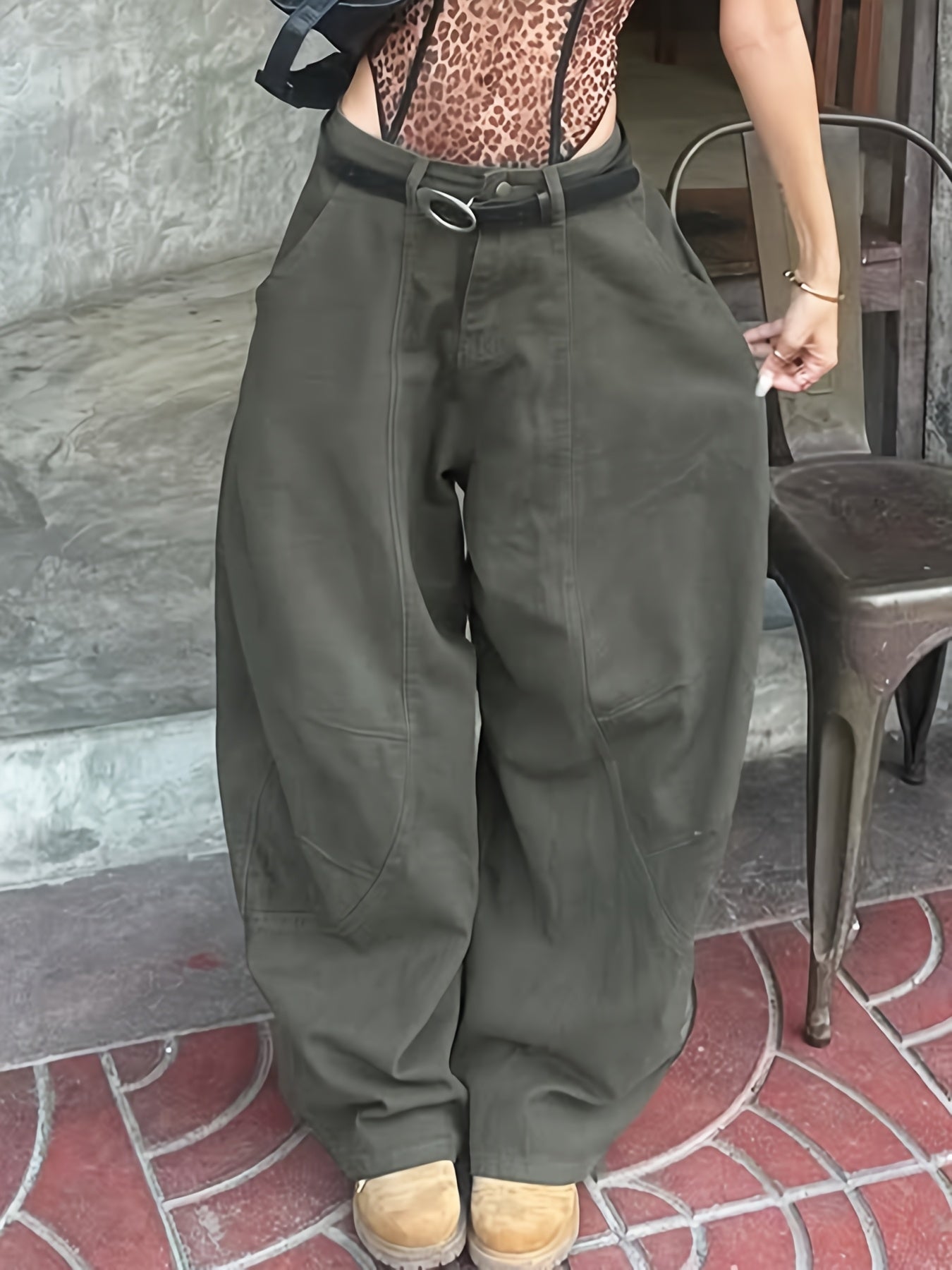 High-Waisted Wide Leg Jeans