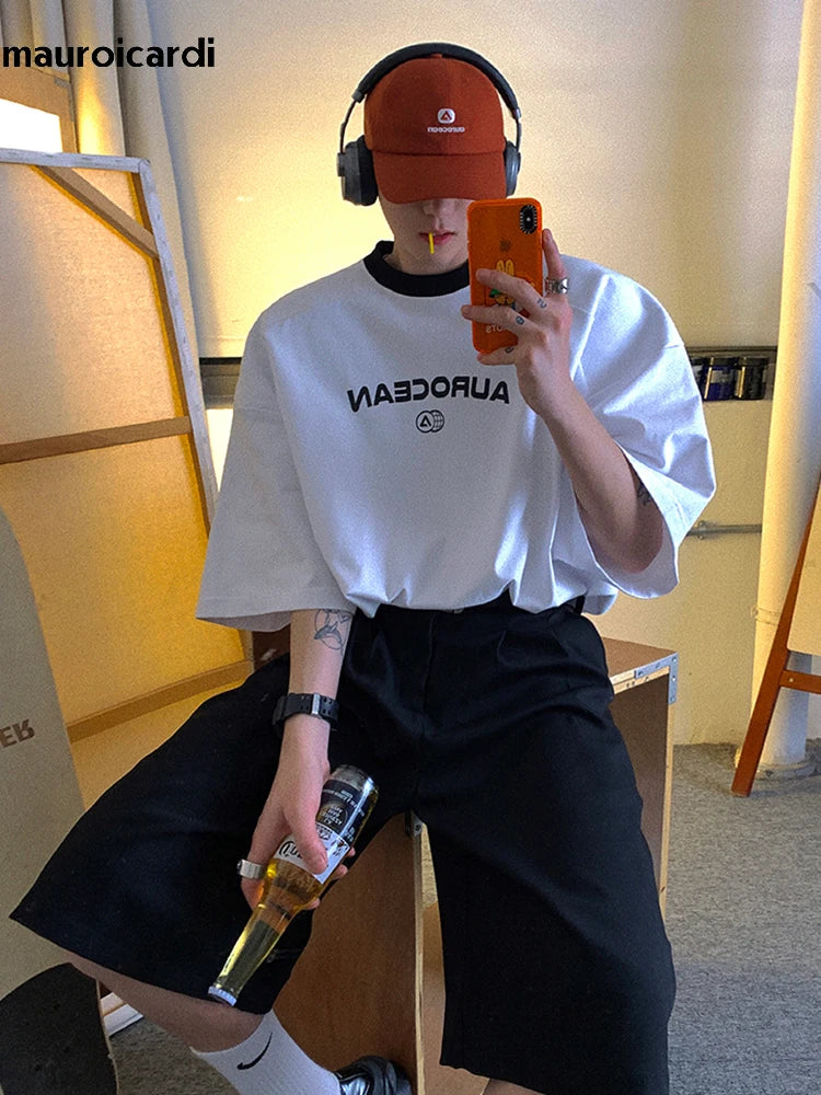 High Waist Short Straight Pants