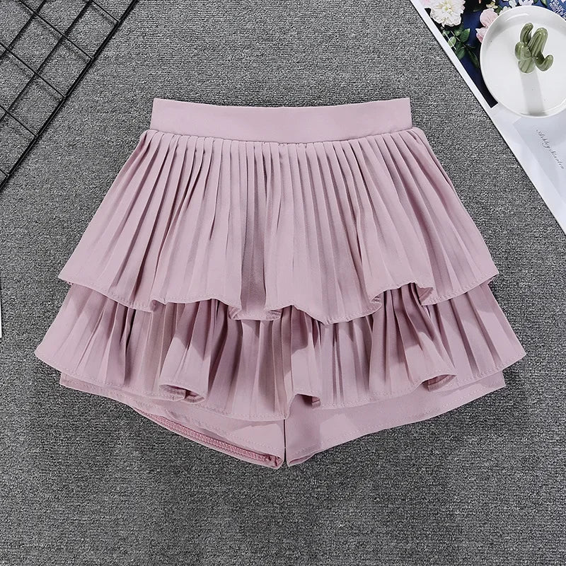Tiered Ruffled Mini Skirt
