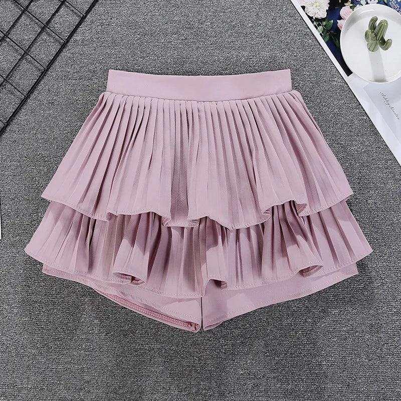Tiered Ruffled Mini Skirt