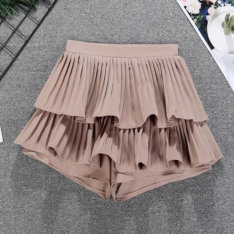 Tiered Ruffled Mini Skirt