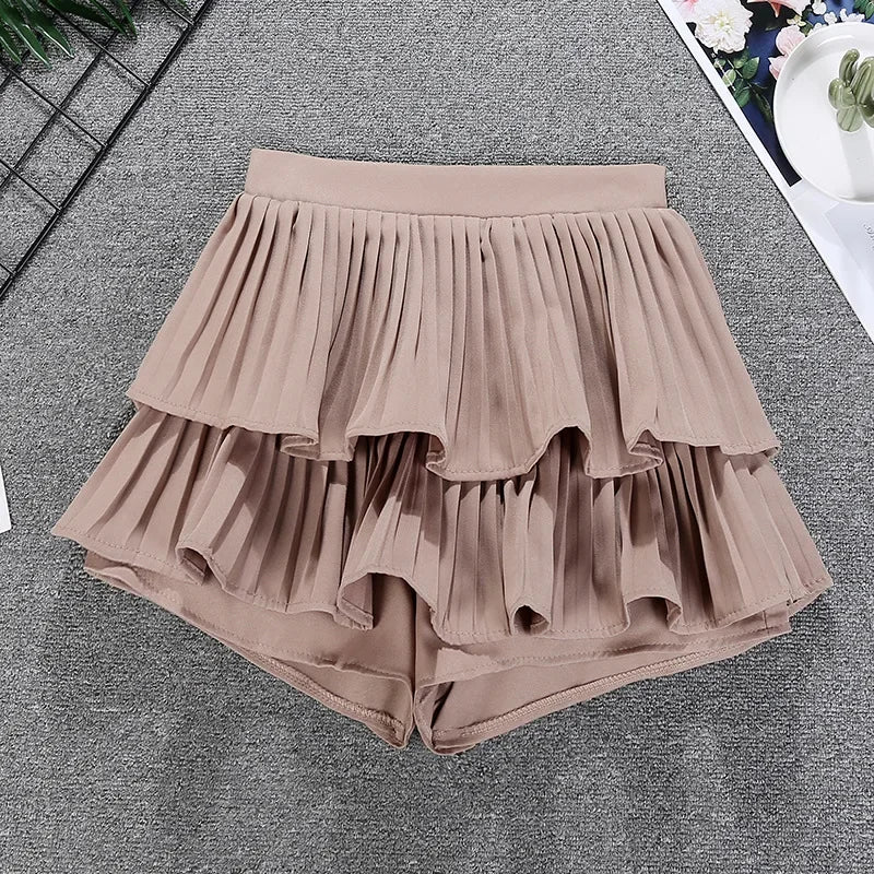 Tiered Ruffled Mini Skirt