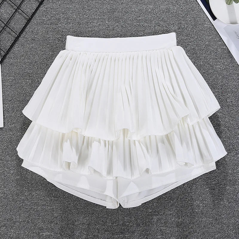 Tiered Ruffled Mini Skirt