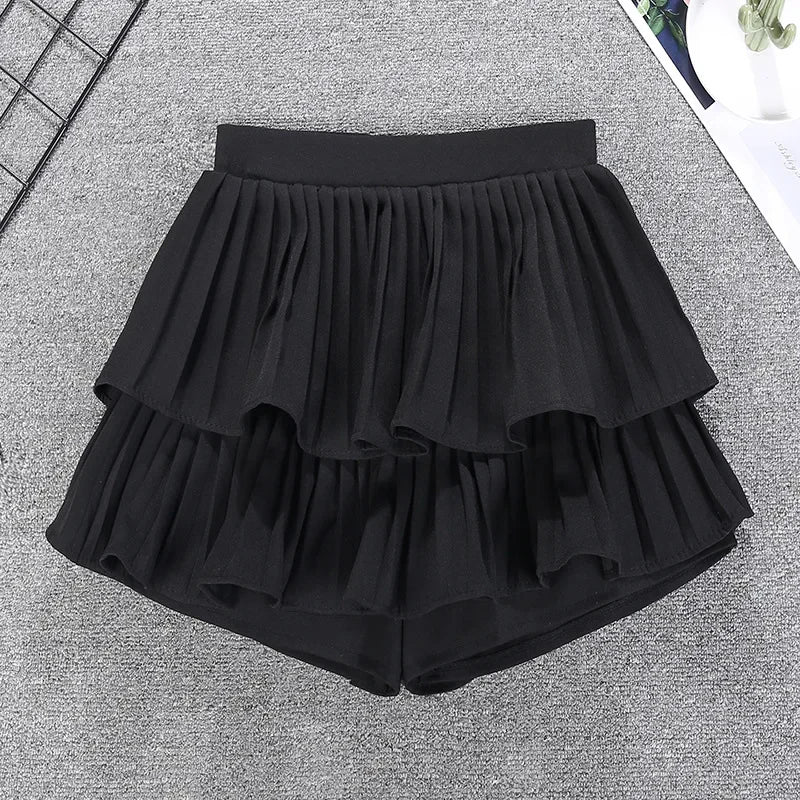 Tiered Ruffled Mini Skirt