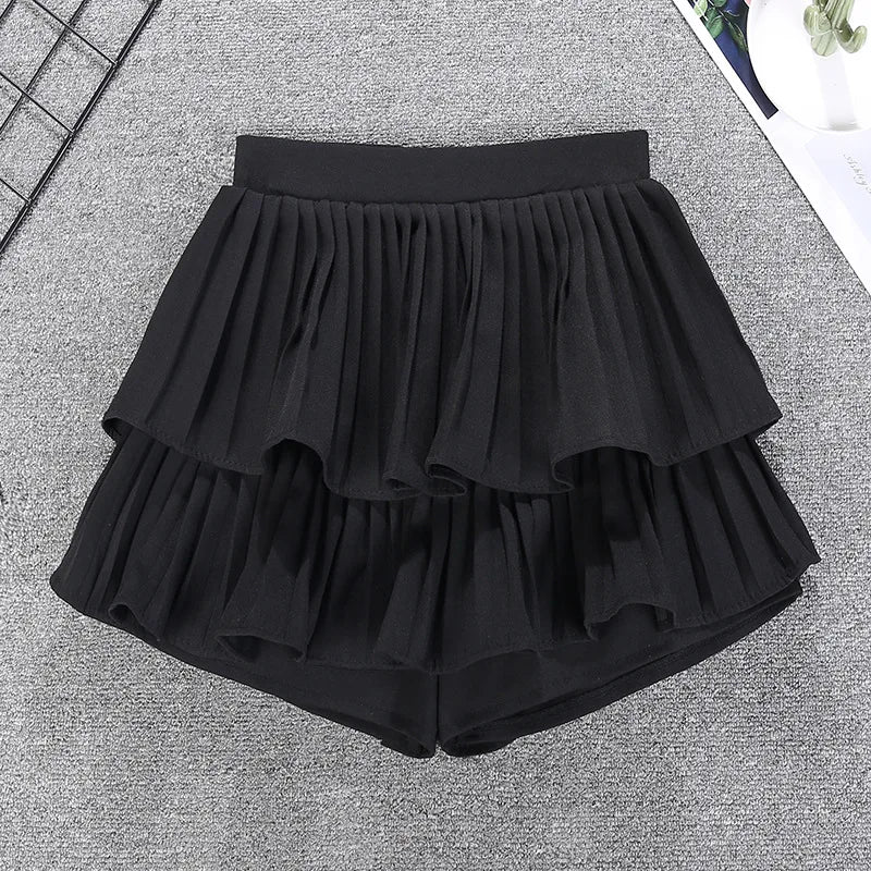 Tiered Ruffled Mini Skirt