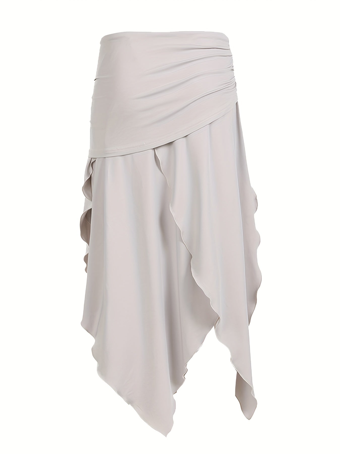 Chic French-Inspired Asymmetrical A-Line Skirt