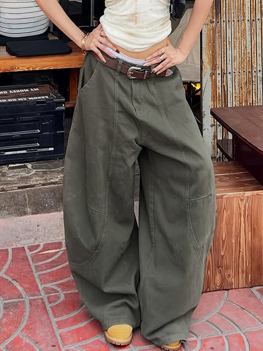 High-Waisted Wide Leg Jeans