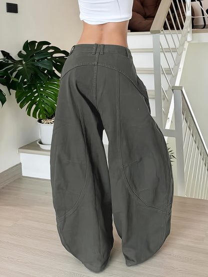 High-Waisted Wide Leg Jeans