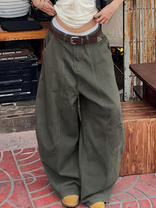 High-Waisted Wide Leg Jeans