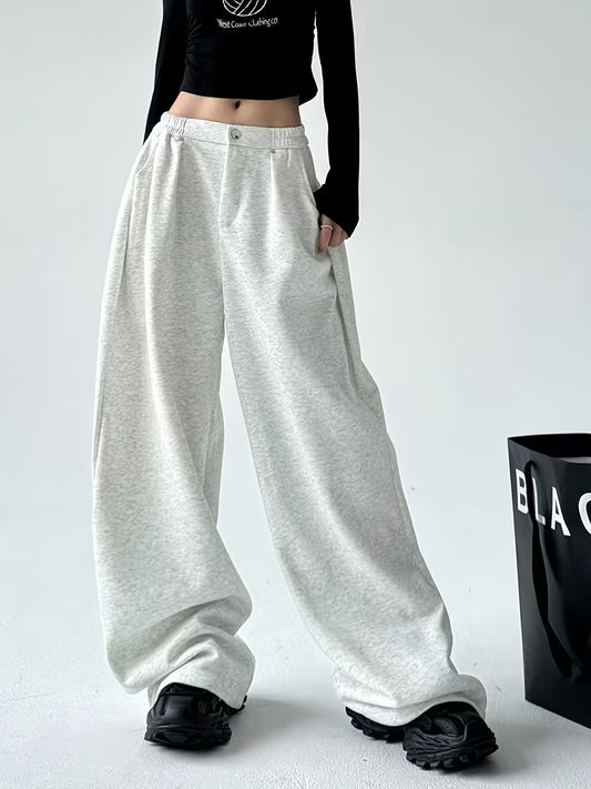 High-Waist Wide Leg Joggers