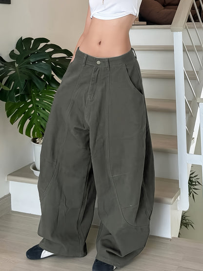 High-Waisted Wide Leg Jeans