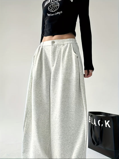 High-Waist Wide Leg Joggers