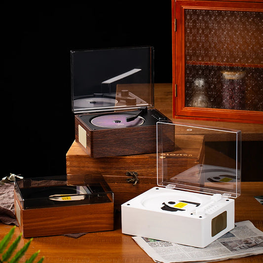 Retro CD Player Rechargeable Wireless Bluetooth 5.0 Speaker