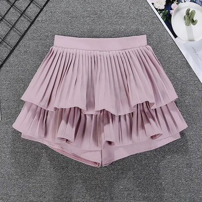 Tiered Ruffled Mini Skirt