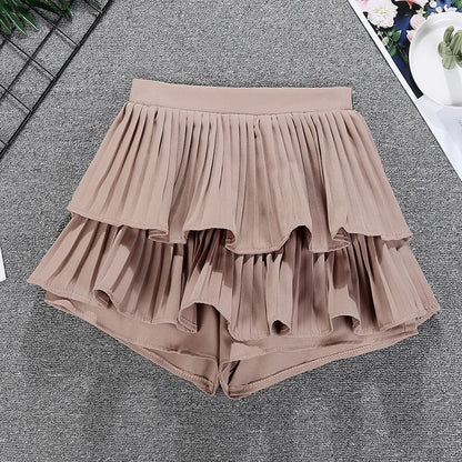 Tiered Ruffled Mini Skirt
