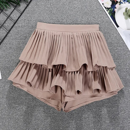 Tiered Ruffled Mini Skirt