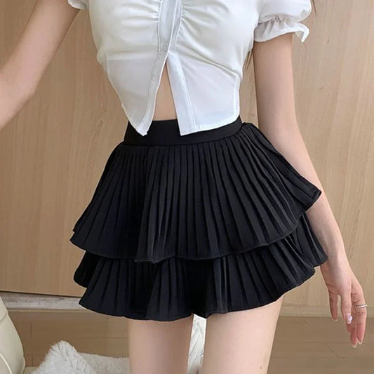 Tiered Ruffled Mini Skirt