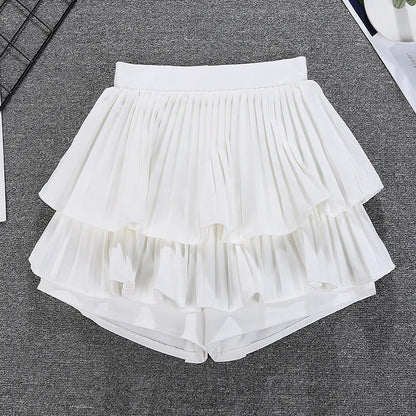 Tiered Ruffled Mini Skirt