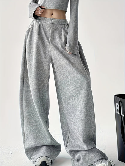 High-Waist Wide Leg Joggers